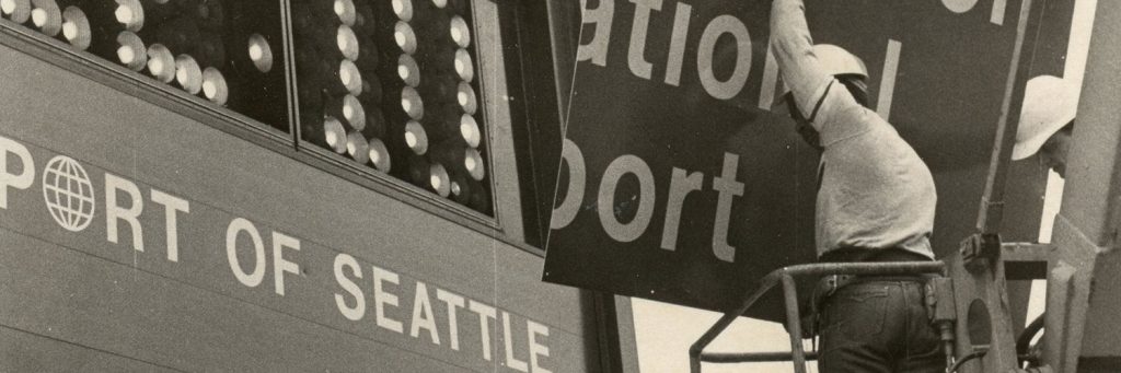 Port of Seattle Sign