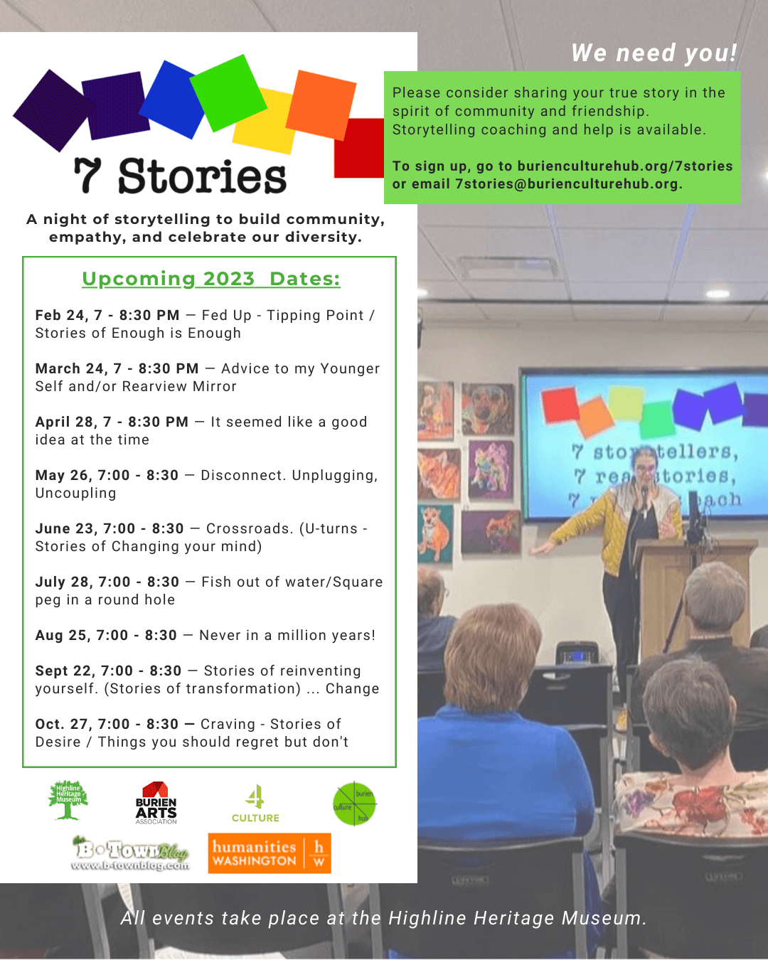 7 Stories – Fed Up-Tipping Point/Stories of Enough is Enough – Highline  Heritage Museum